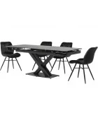 Ceramic table TML-817 black onyx black order